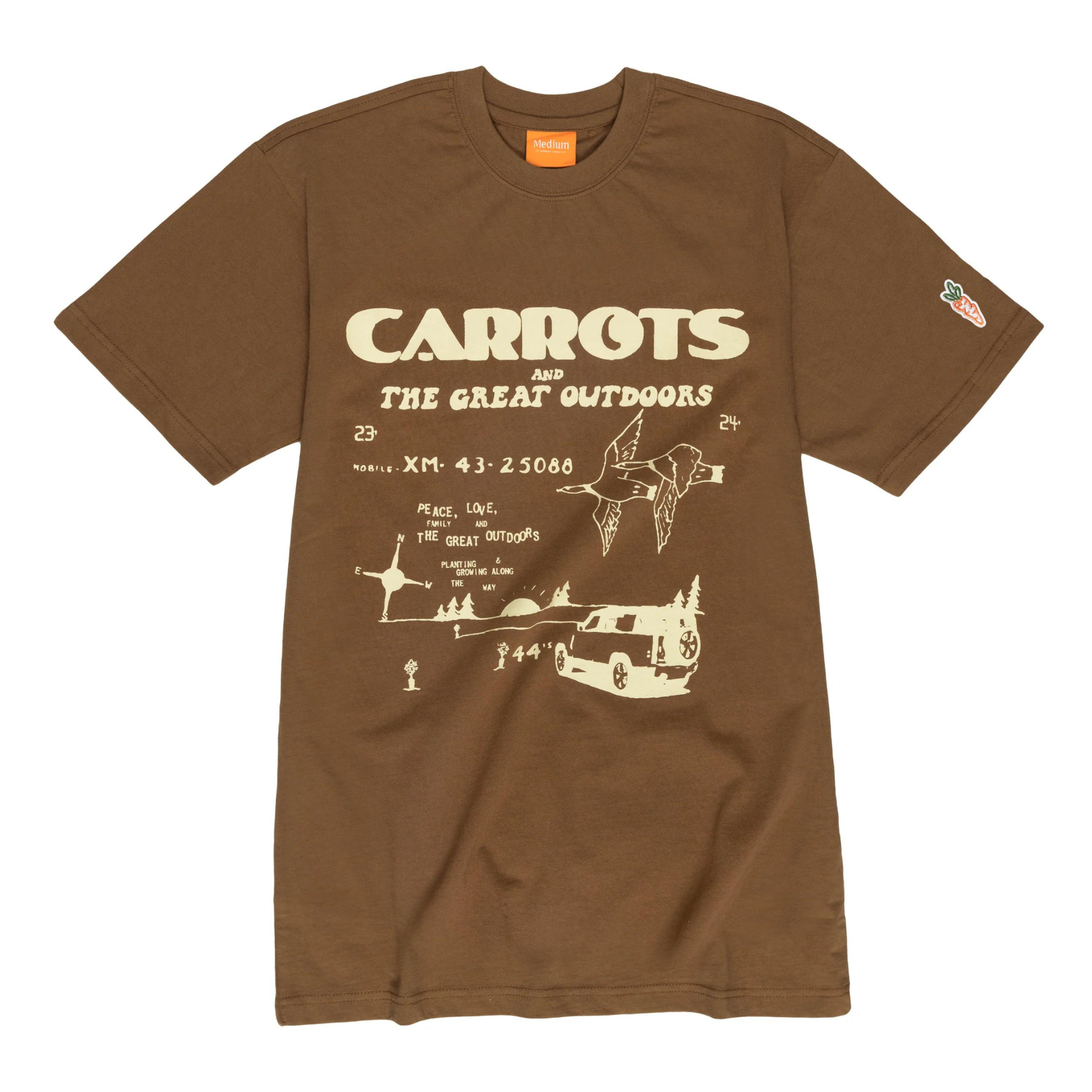 Anwar Carrots Great Outdoors T-shirt (Brown) | SNEAKER TOWN