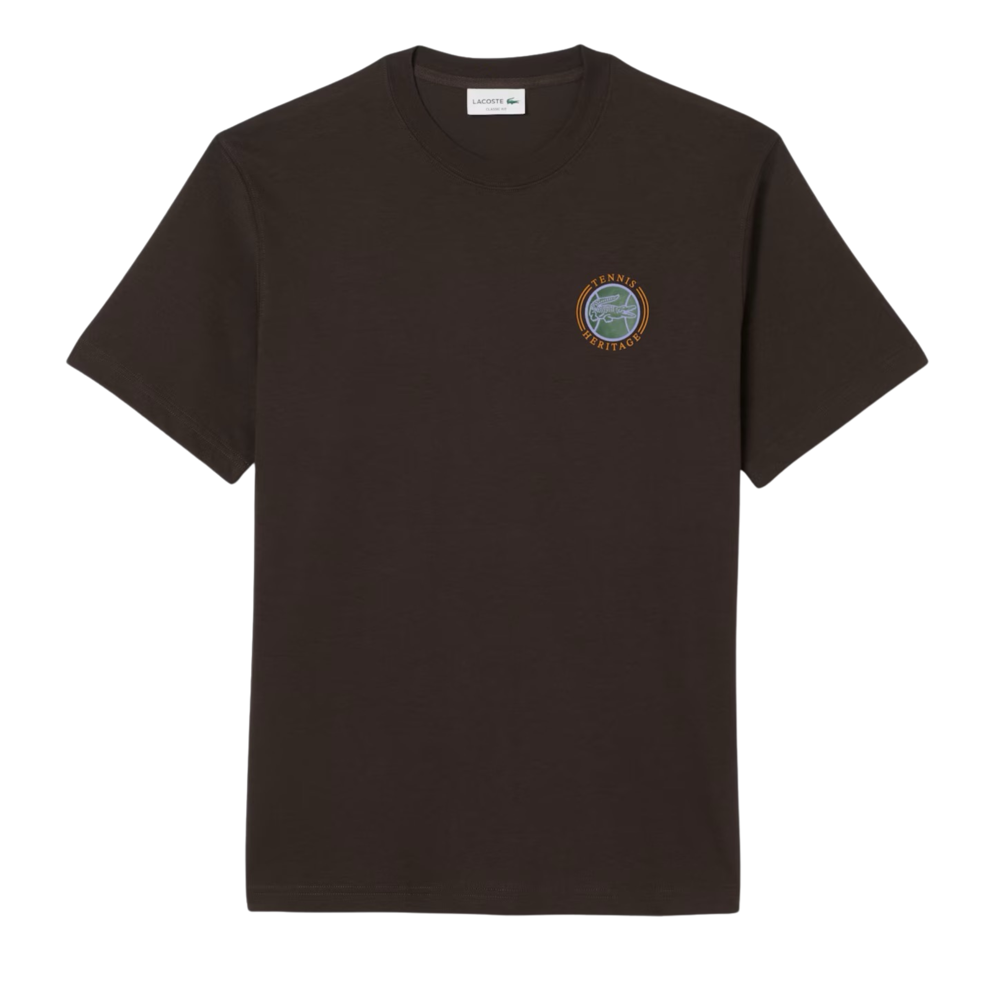 Lacoste Men's Tennis Tee (Brown) - Lacoste