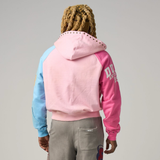 DUAA "Ocean" Zip Up Hoodie (Pink/Blue) - DUAA