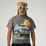 DUAA "Pull Up" SS Tee (Grey) - DUAA