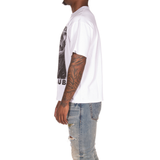 Billionaire Boys "Giant" SS Knit (Cropped Fit) (White) - Billionaire Boys Club