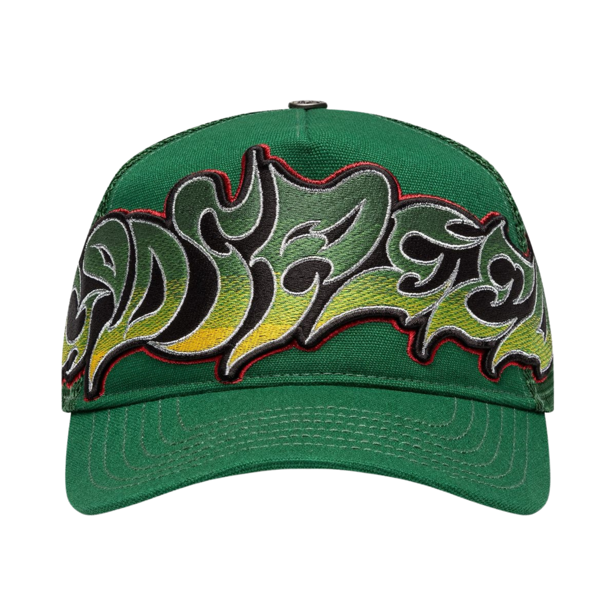 Godspeed GS Neo Trucker Hat (Green/Yellow/Red) - Godspeed