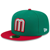 Mexico Baseball New Era 2026 World Baseball Classic 59FIFTY Fitted Hat - Green/Red - New Era