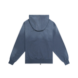 Paper Planes Arched Zip Up Hoodie (Steel Blue) - Paper Plane