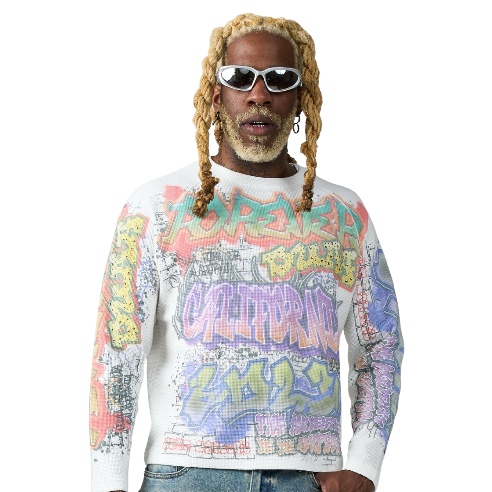 DUAA "STREET" LS Tee (White) - DUAA