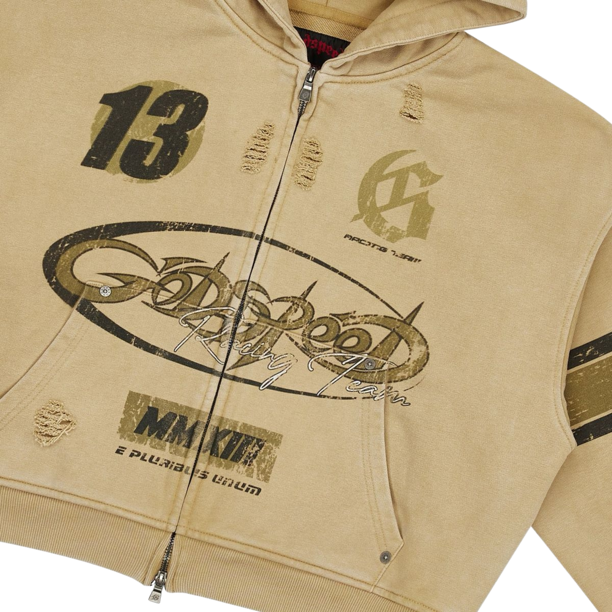 Godspeed Speedway Zip Hoodie (Sand) BOOM26 - Godspeed