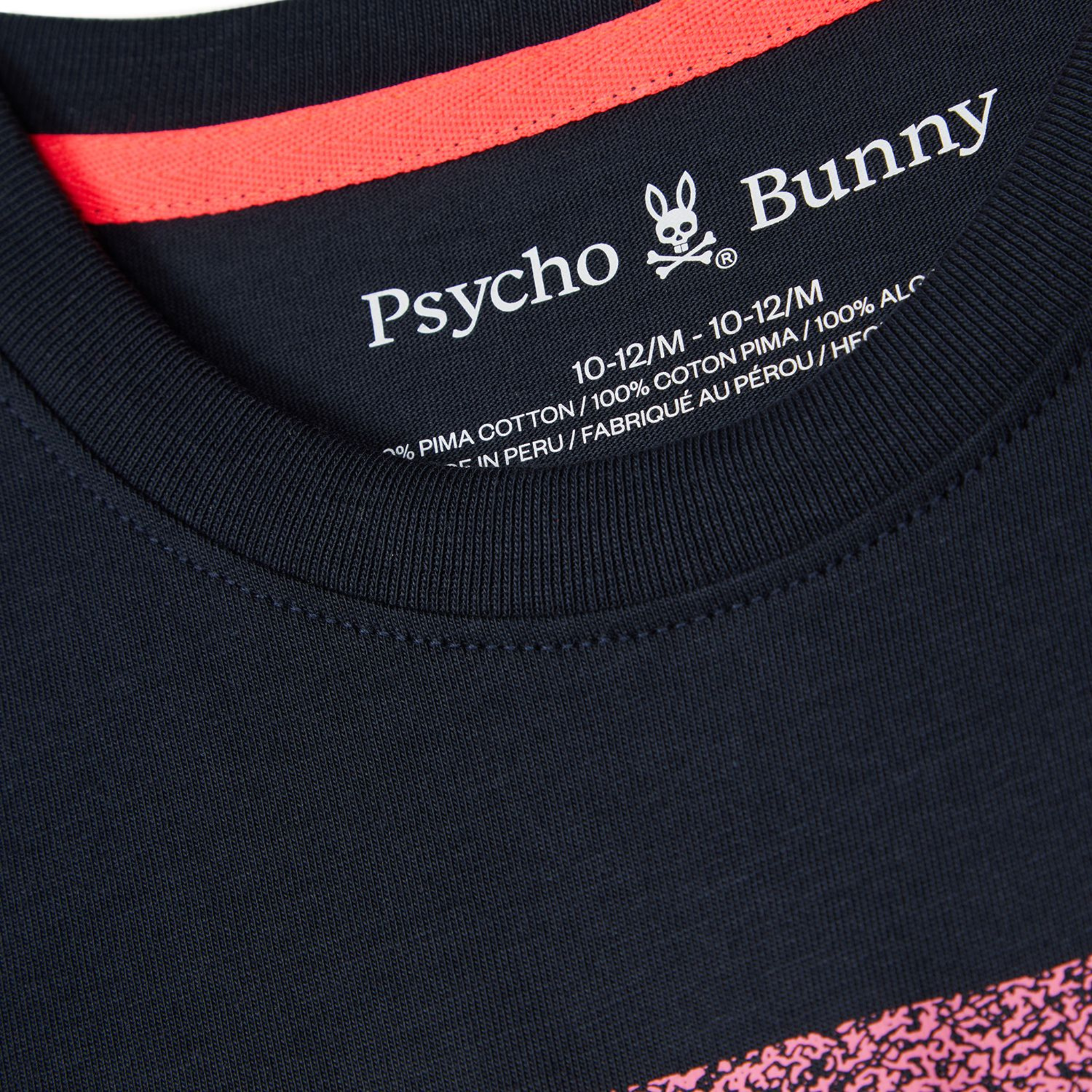 Psycho Bunny Livingston Graphic Tee (Navy) - Psycho Bunny