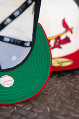New Era St. Louis Cardinals Busch Stadium Green UV (Off White/Red) 59Fifty Fitted