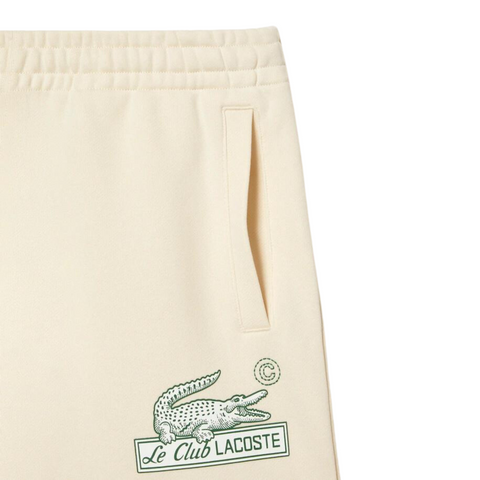 Gør gulvet rent Forkortelse afstemning Lacoste Le Club Unbrushed Organic Cotton Fleece Shorts (Off White) |  SNEAKER TOWN