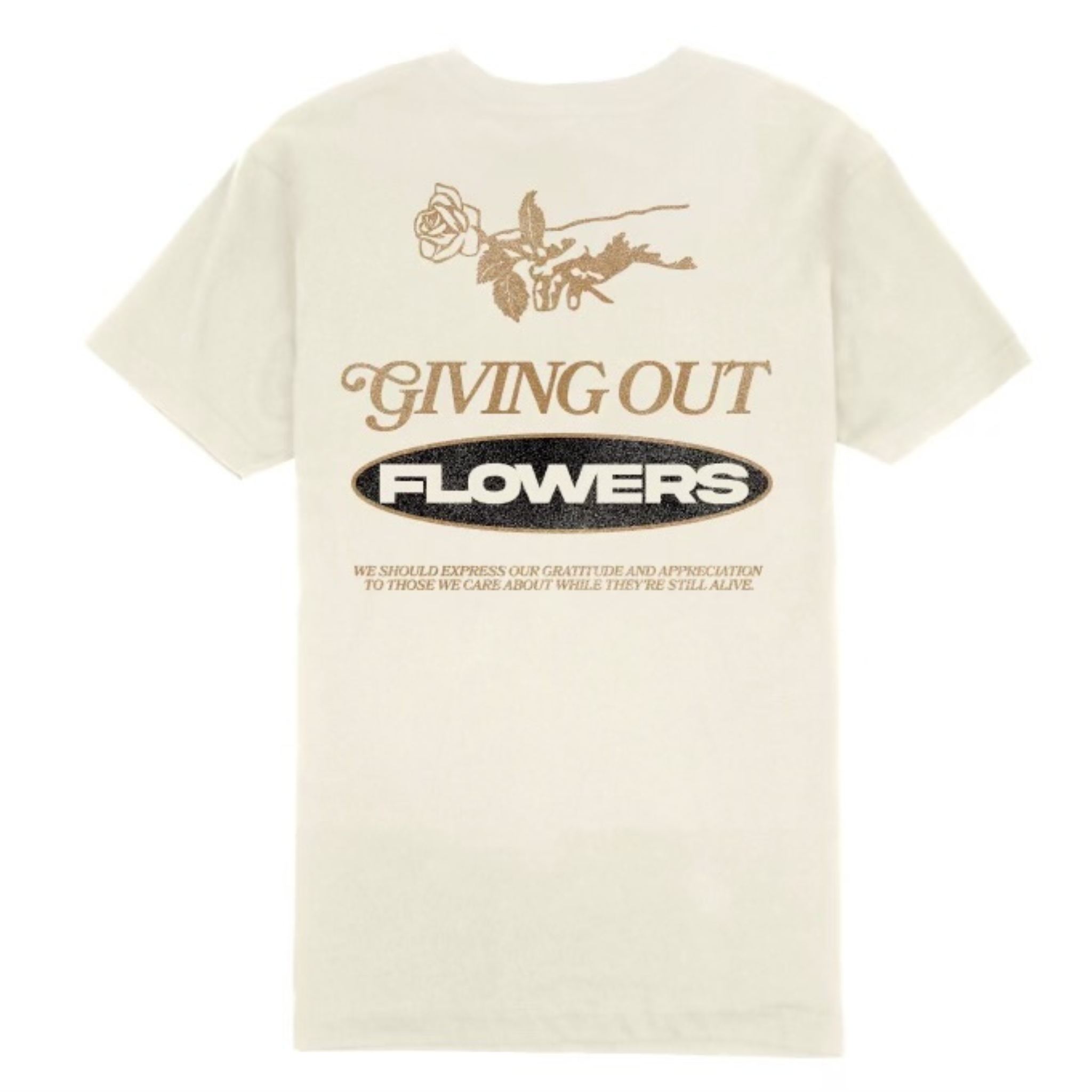 Outrank "Giving Out Flowers" Tee (Vintage White)