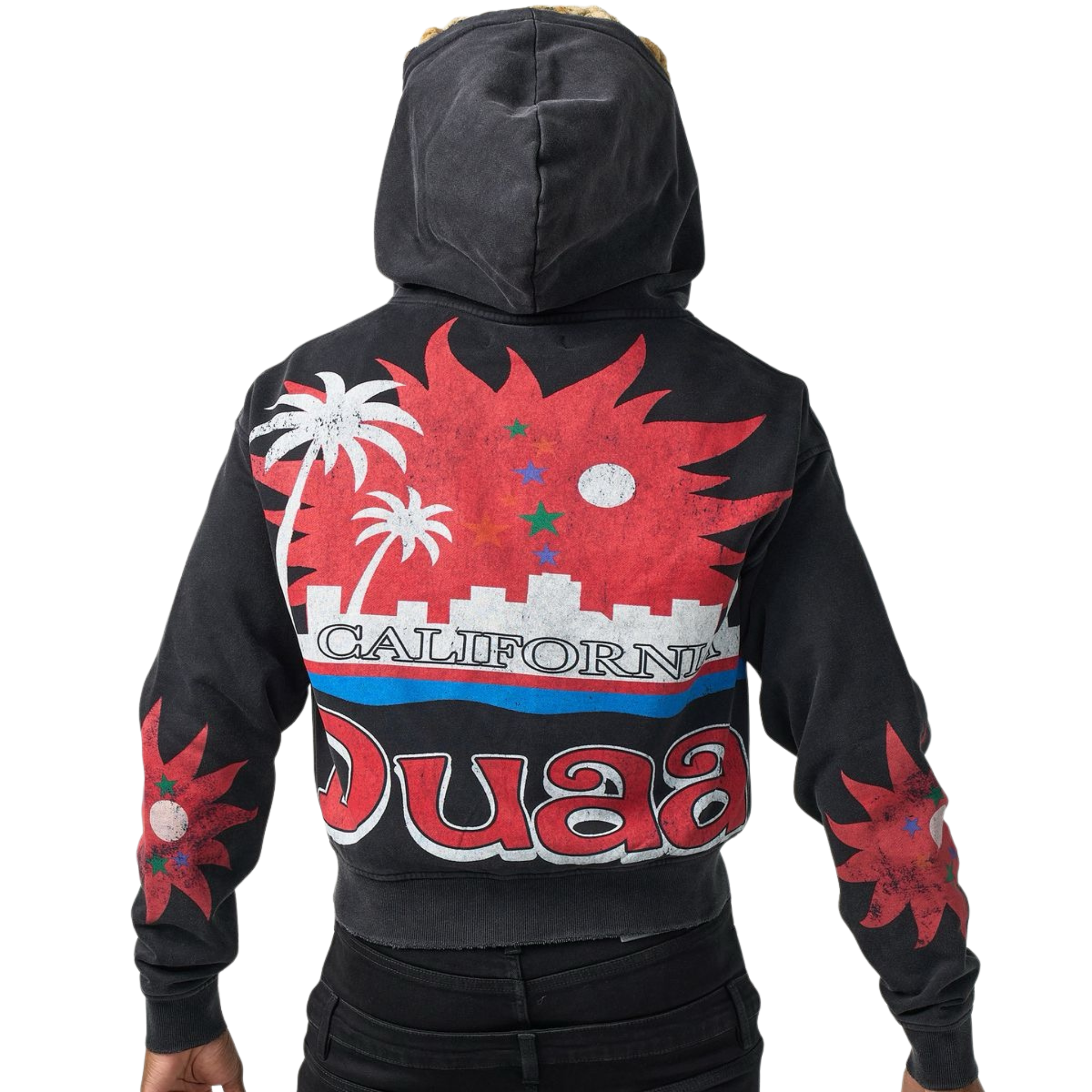 DUAA "Dreams" Zip Up Hoodie (Black) - DUAA