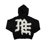 Mixed Emotion "Black End" Rhinestone Hoodie (Black) - Mixed Emotion
