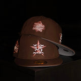 New Era Houston Astros 2022 World Series Side Patch Fitted (Walnut) - New Era