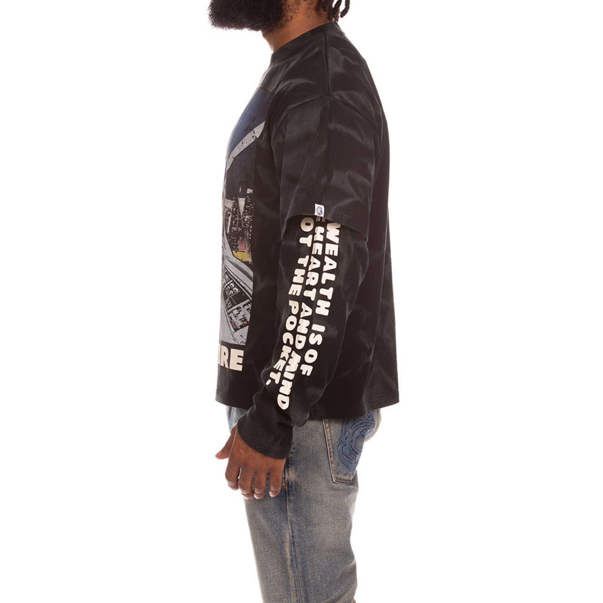 Billionaire Boys Club "Arrival" LS Knit Tee (Black) - Billionaire Boys Club