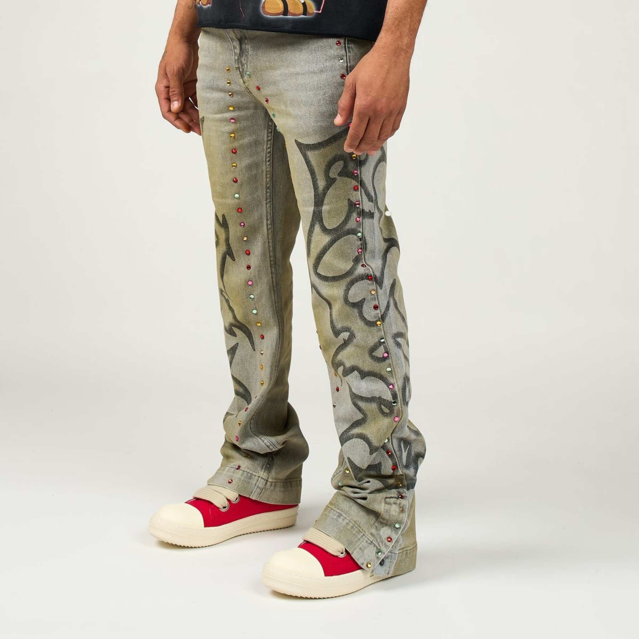 DUAA "Stone" Grey Denim - DUAA
