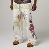 DUAA "Sun Kiss" Sweatpants (White) - DUAA