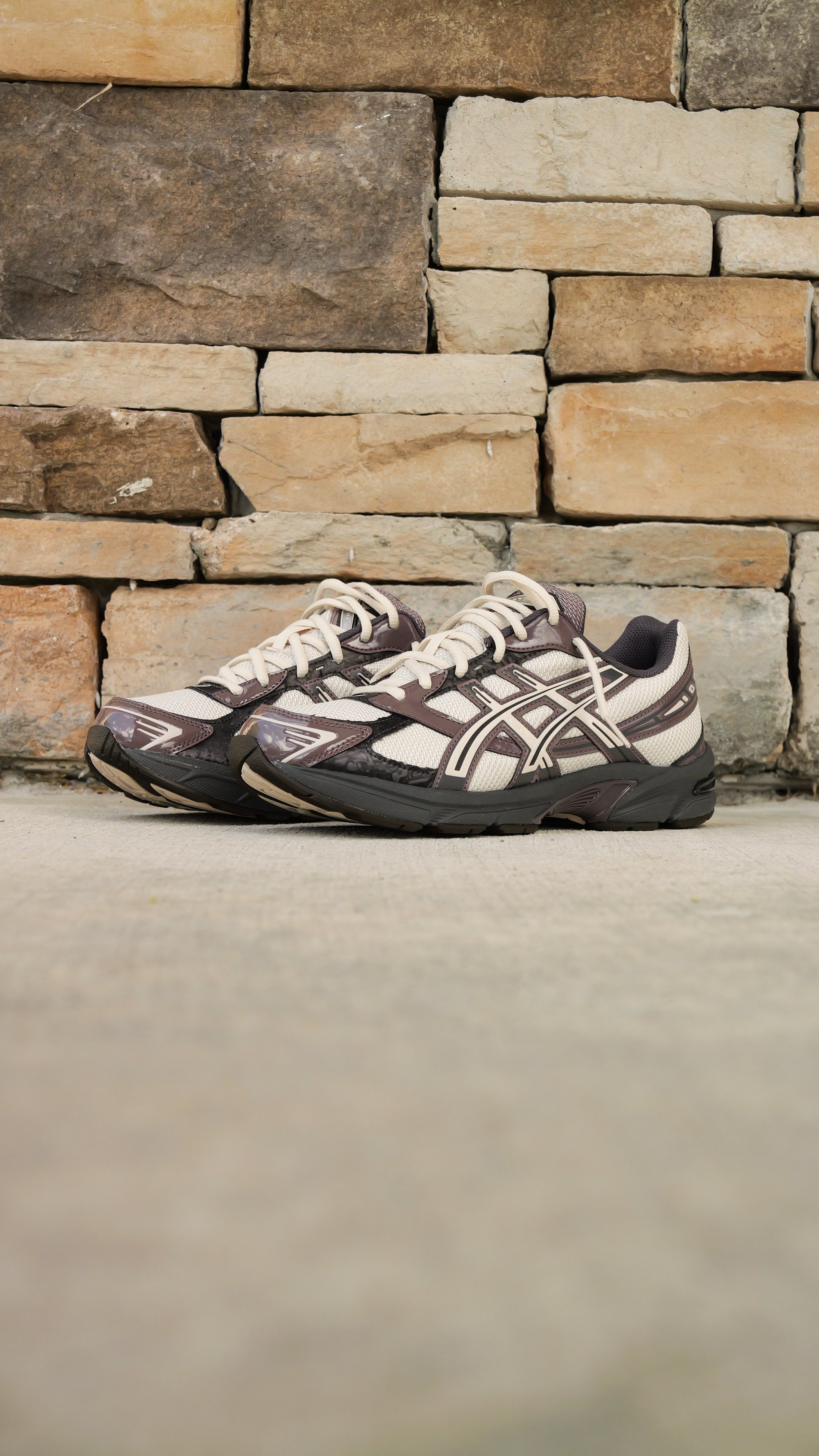 Mens Asics Gel-1130 (Oatmeal/Obsidian Grey)