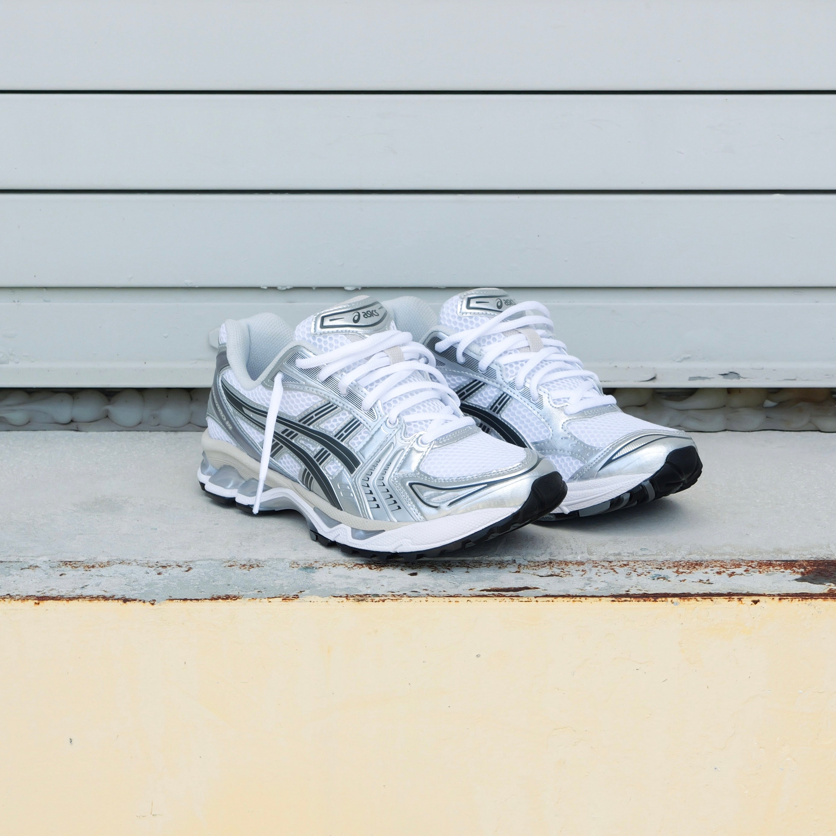 Mens Asics Gel-Kayano 14 (White/Graphite Grey) - Asics