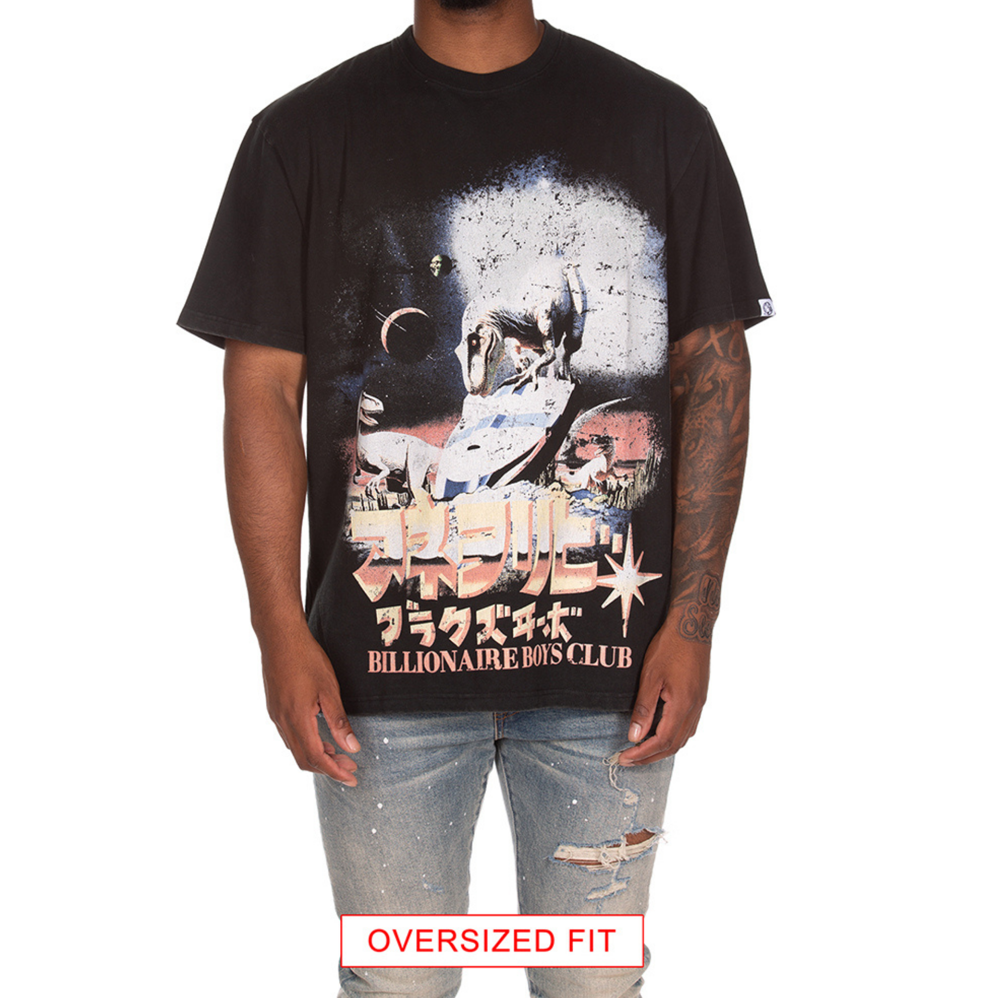 Billionaire Boys "Lost" SS Knit (Oversized) (Black) - Billionaire Boys Club