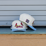 New Era St.Louis Cardinals 2006 World Series  9FIFTY A-Frame Snapback-(Cream/Carolina) - New Era
