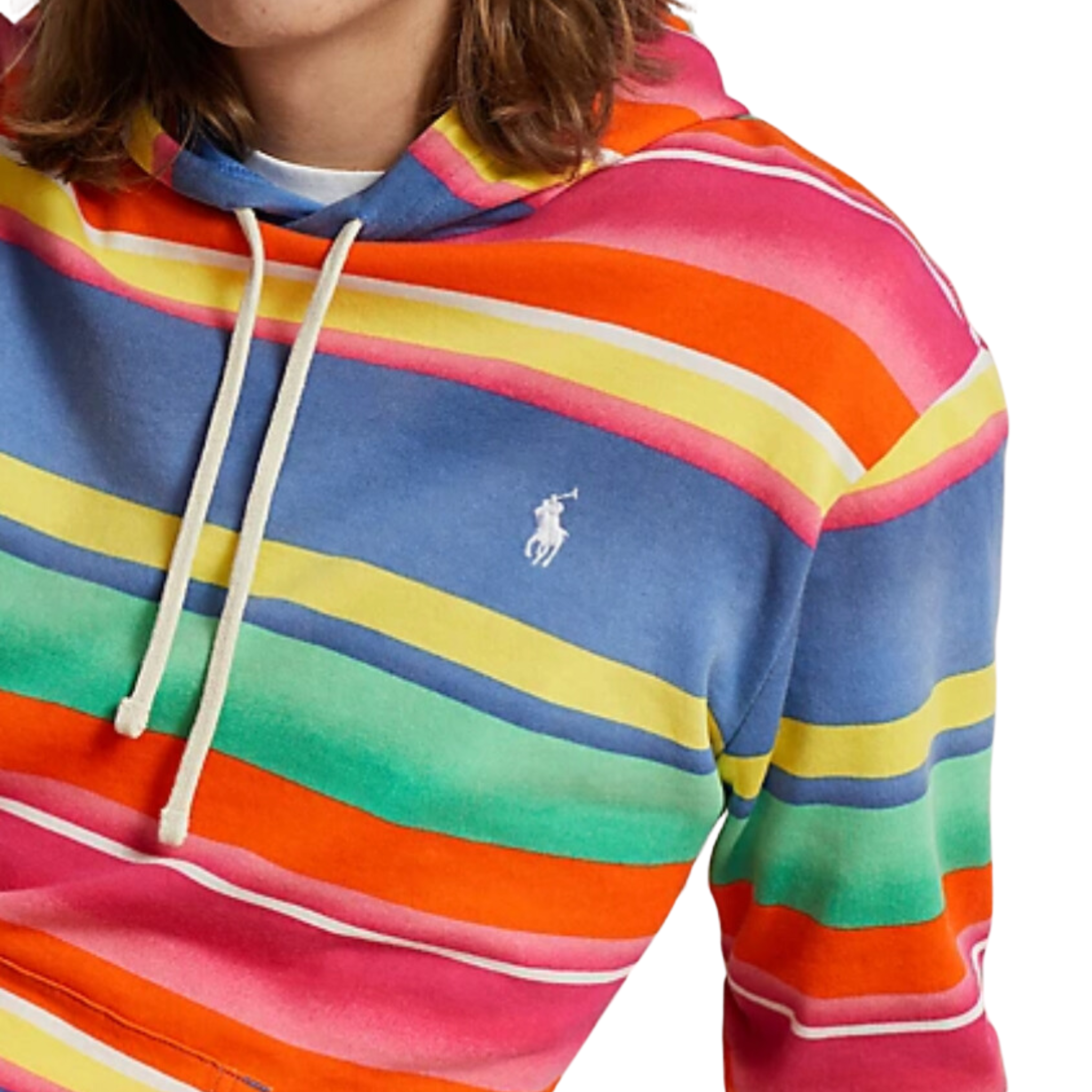 Polo Ralph Lauren Striped Spa Terry Hoodie (Marais Stripe) - Polo Ralph Lauren