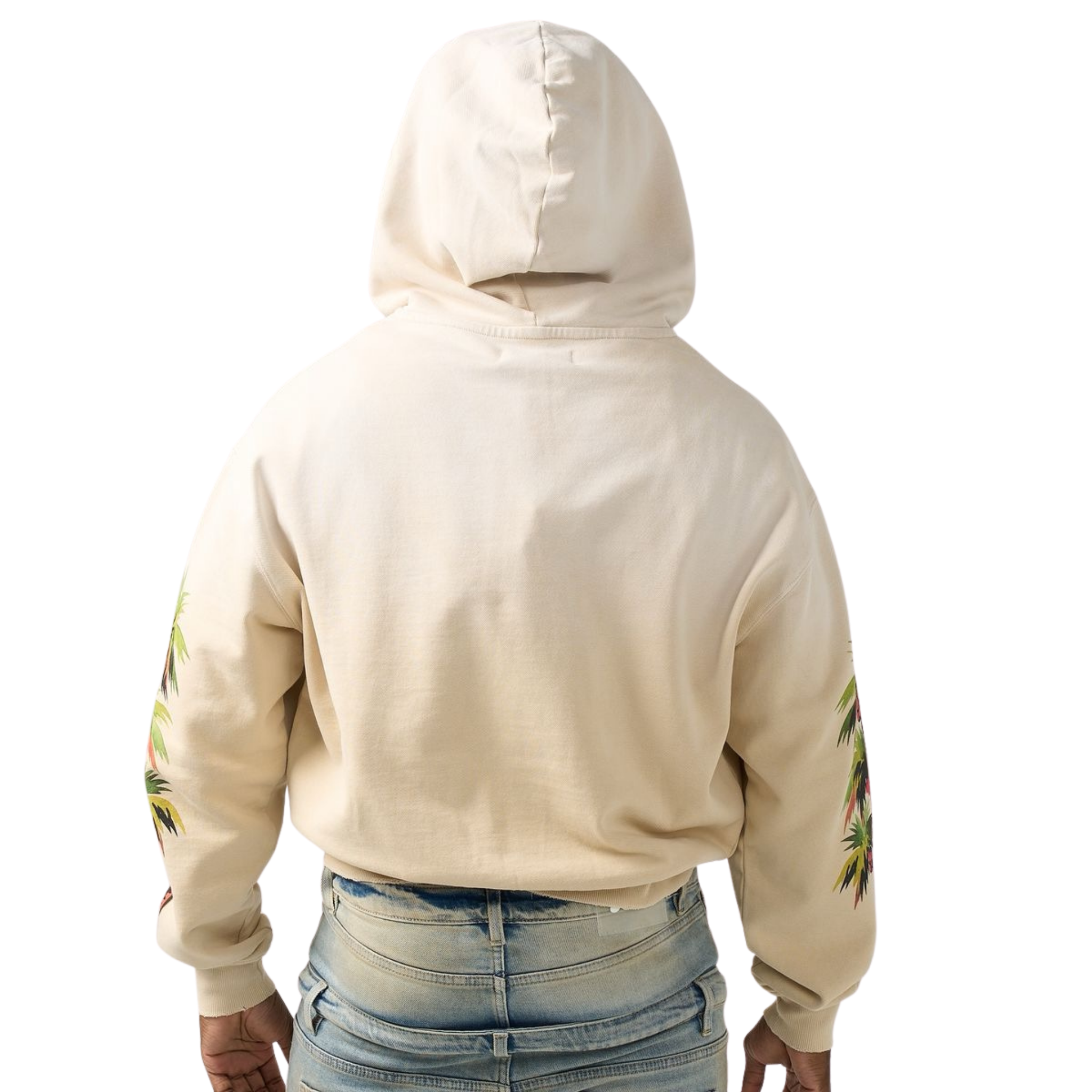 DUAA "Stay" Zip Up Hoodie (Cream) - DUAA