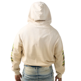 DUAA "Stay" Zip Up Hoodie (Cream) - DUAA