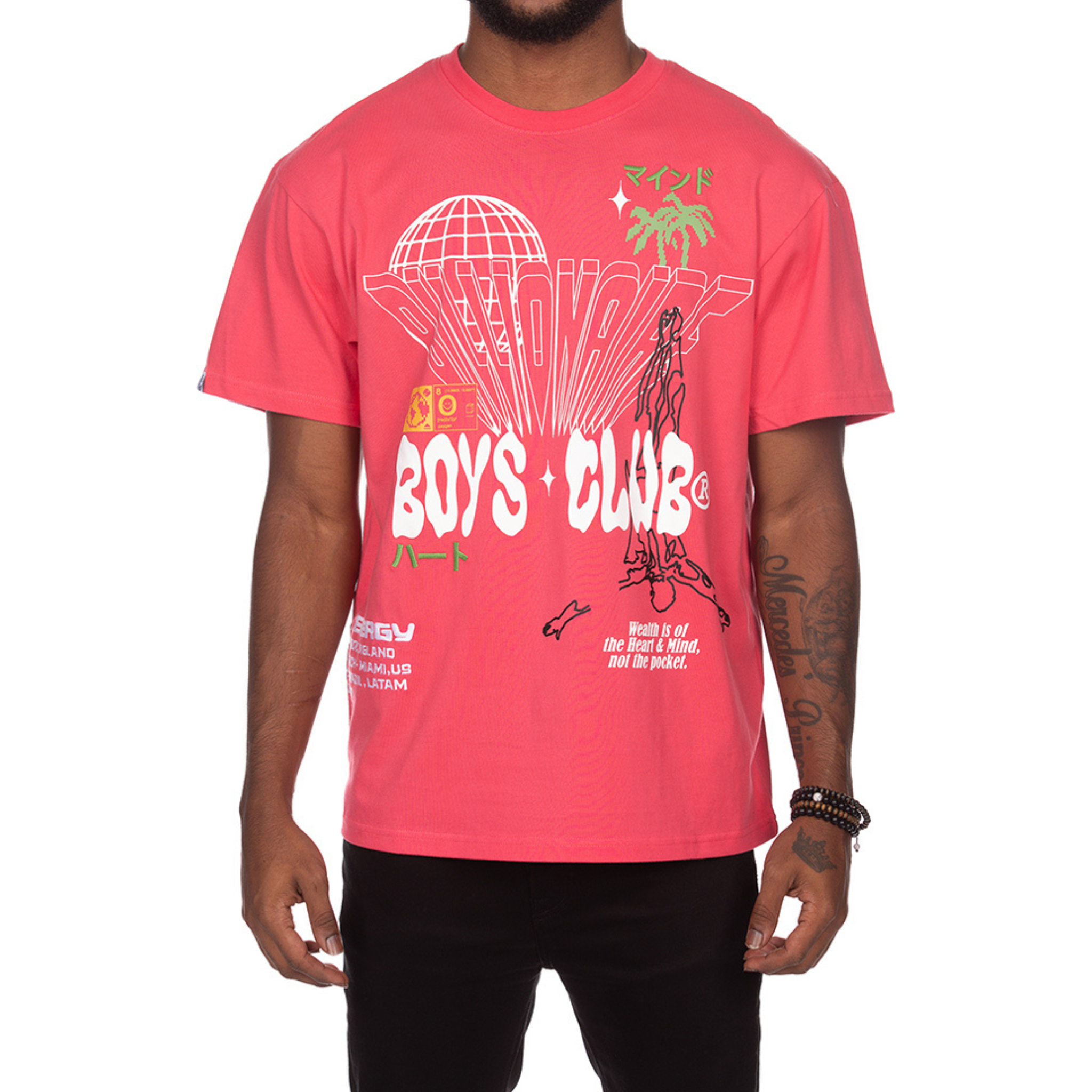 Billionaire Boys Club BB Around The World SS (Rouge Red) - Billionaire Boys Club