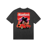 Market Bullrider T-Shirt (Washed-Black)