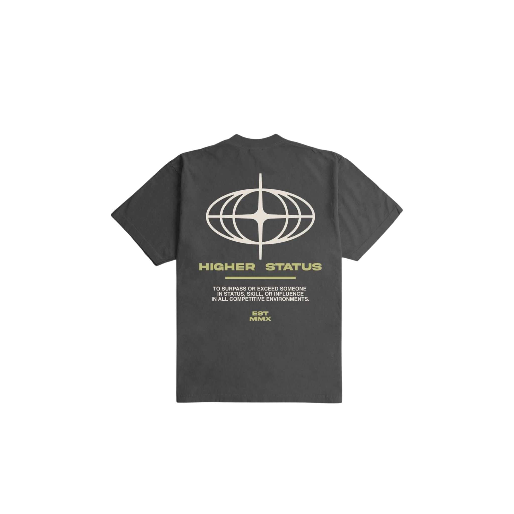 Outrank "Higher Status" Heavyweight T-shirt (Dark Grey) - Outrank