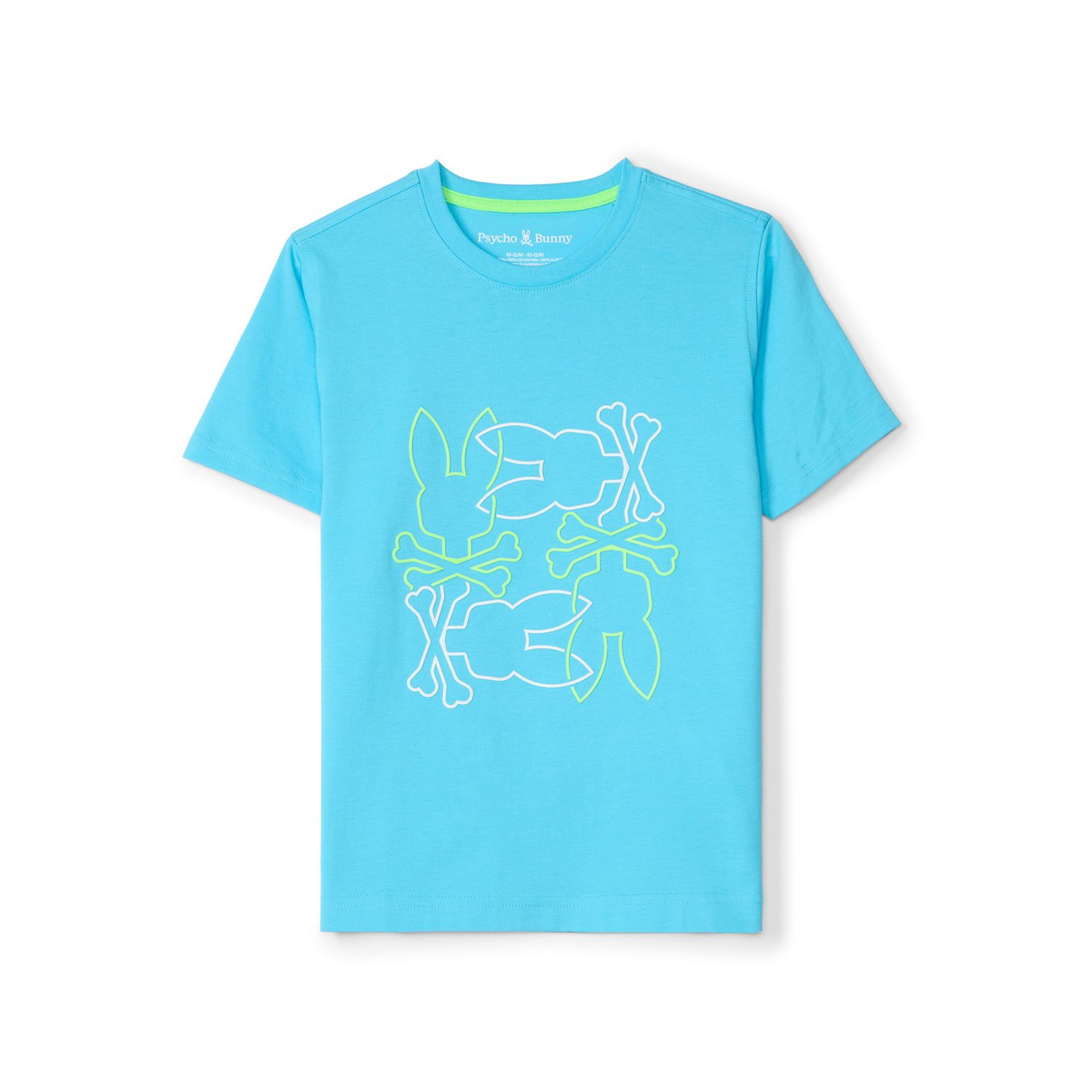 Kids Psycho Bunny Rodman Graphic Tee (Aquarius) - Psycho Bunny