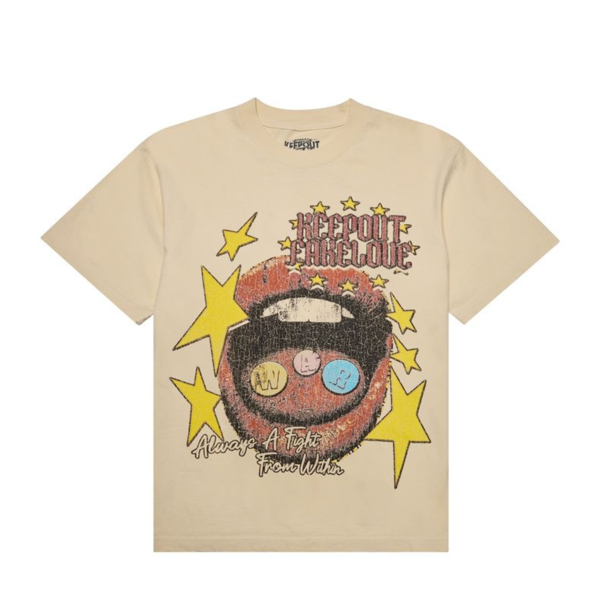 KOFL "Fight For Love" SS Tee (Off White) - KOFL
