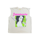 DSM "Trouble" Cut Off Tee-Antique White - Diet Starts Monday