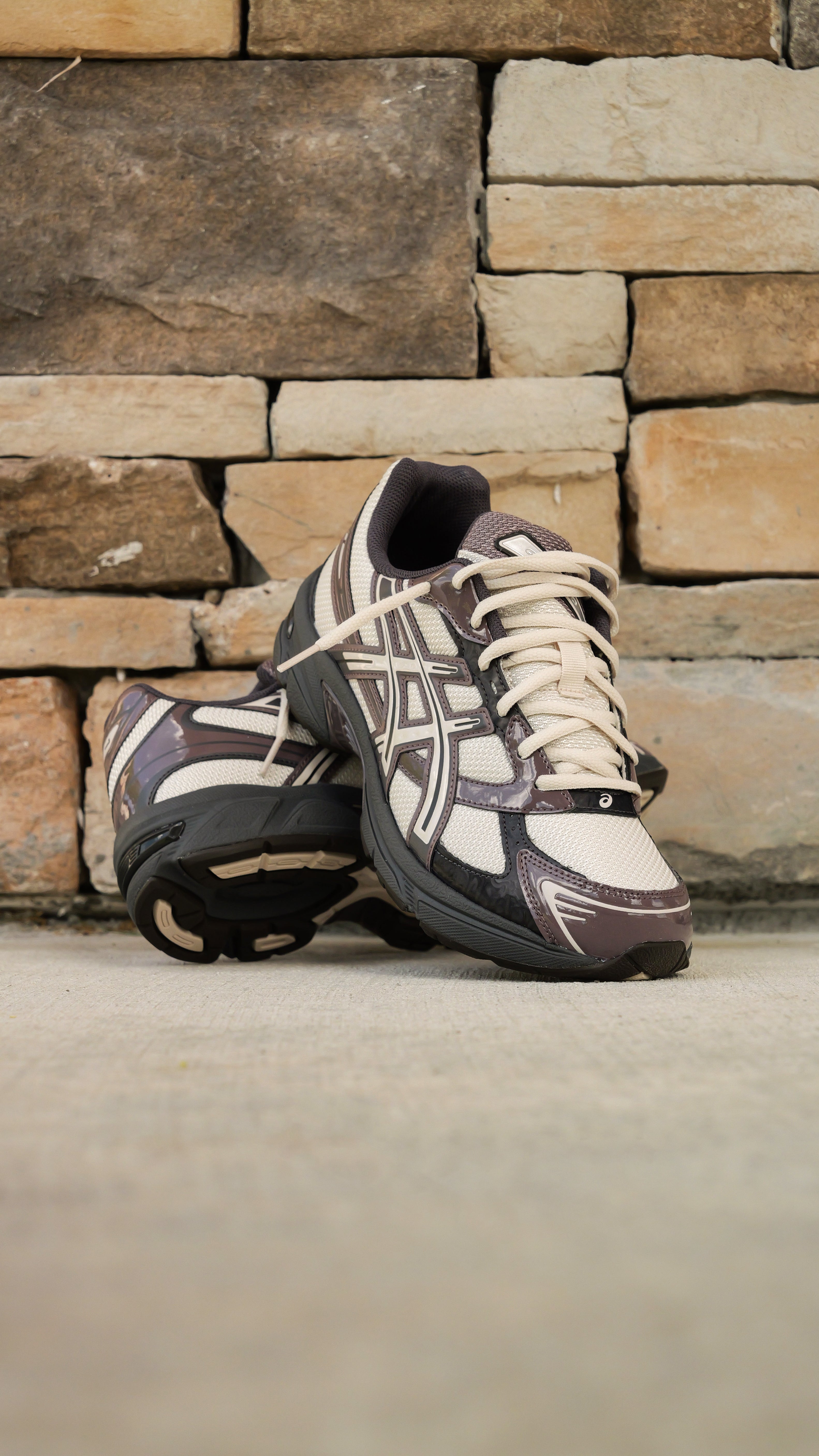 Mens Asics Gel-1130 (Oatmeal/Obsidian Grey)