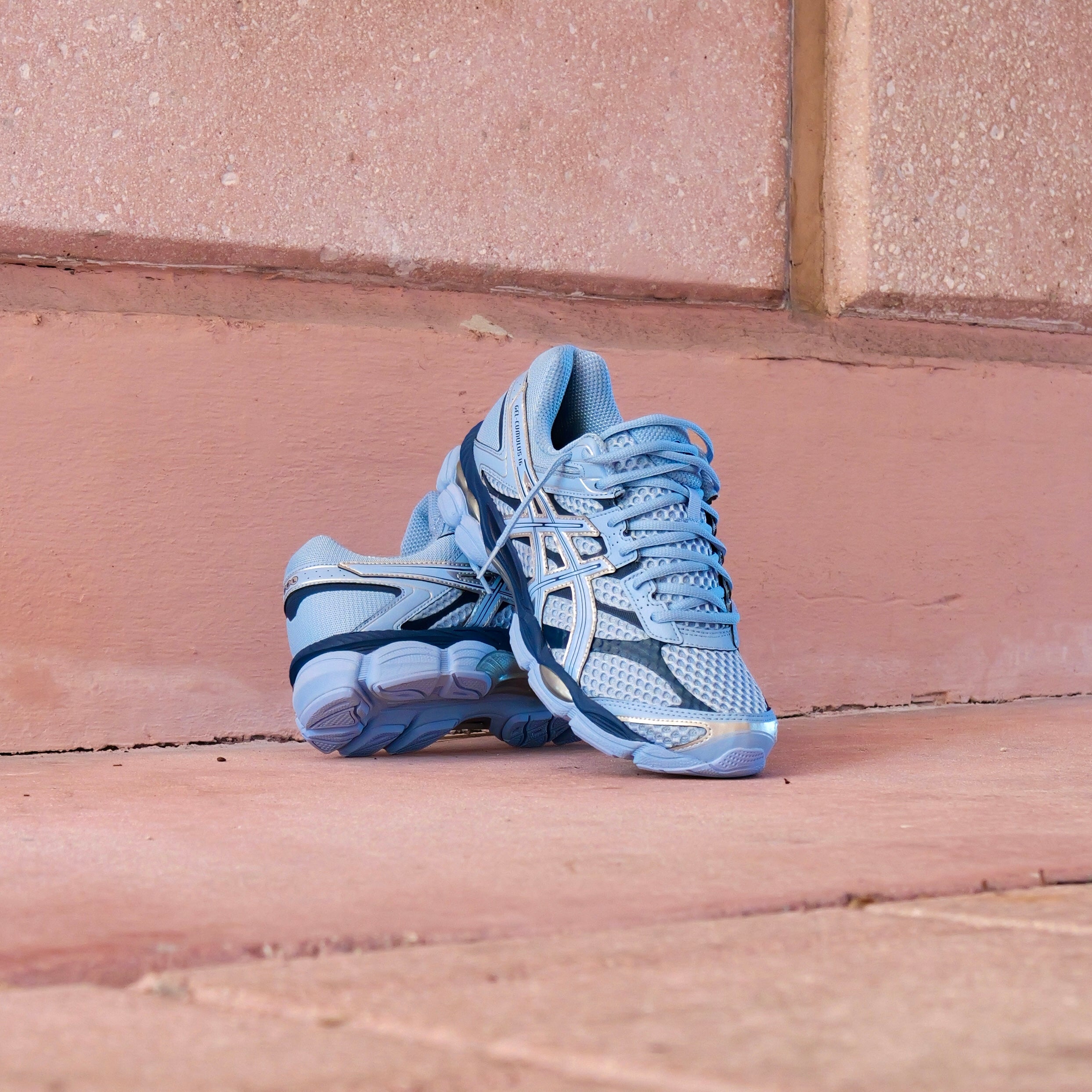 Mens Asics Gel-Cumulus 16 (Stone Wash/Independence Blue) - Asics