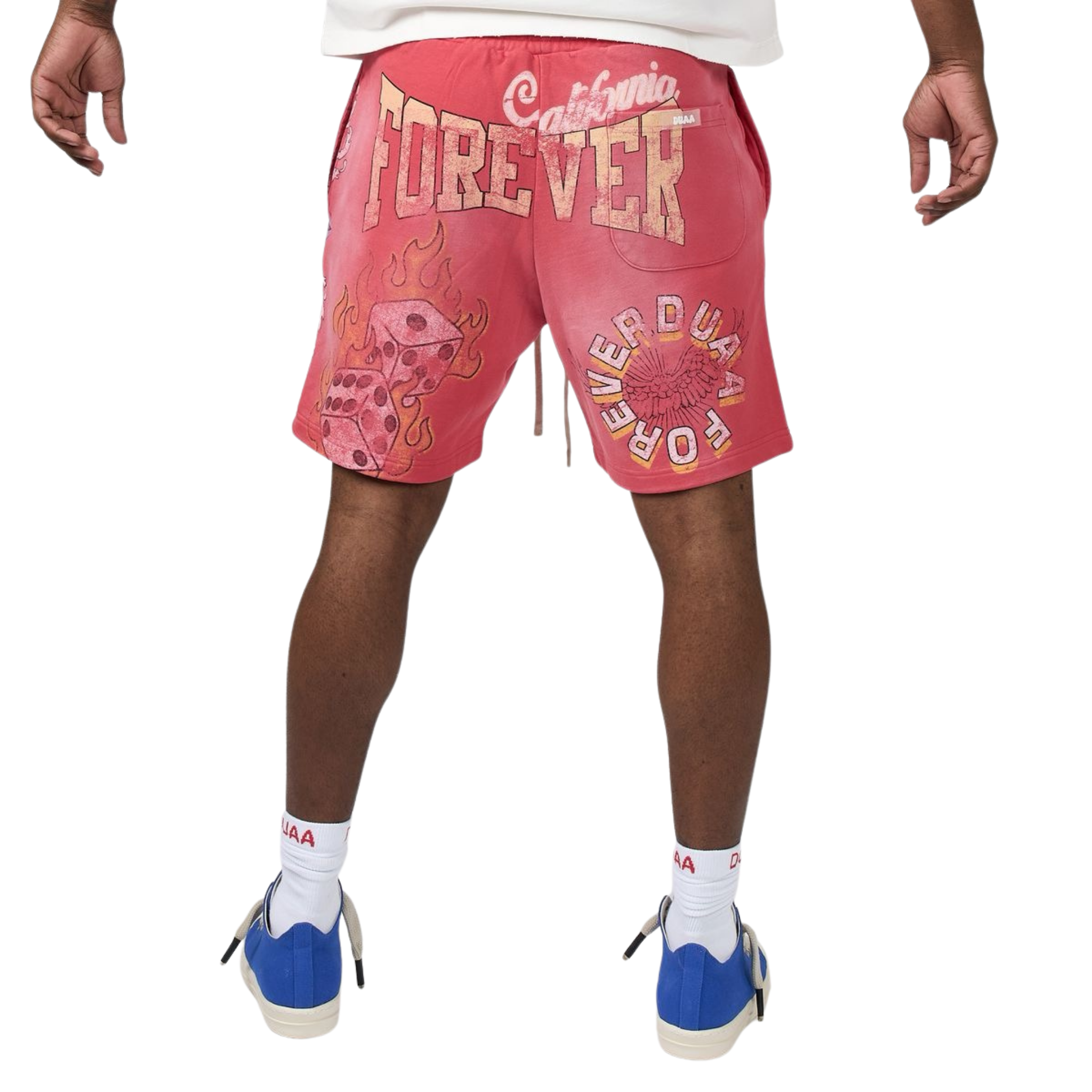 DUAA "SUNKIST" Shorts (Coral) - DUAA