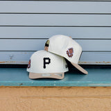 New Era Pittsburgh Pirates 1960 World Series 9FIFTY A-Frame Snapback-(Cream/Khaki) - New Era