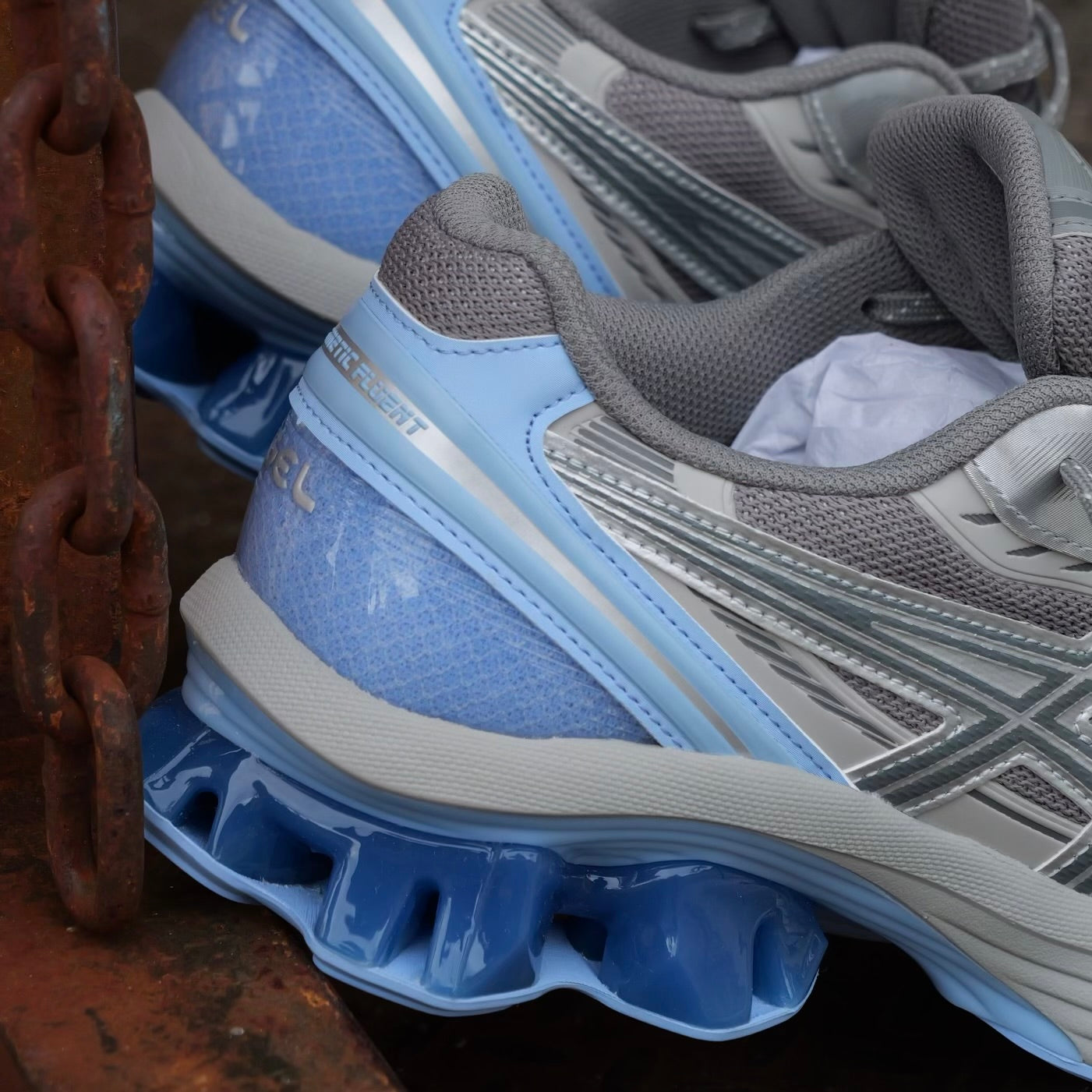 Mens Asics Gel-Kinetic Fluent (Clay Grey/Steel Grey) - Asics