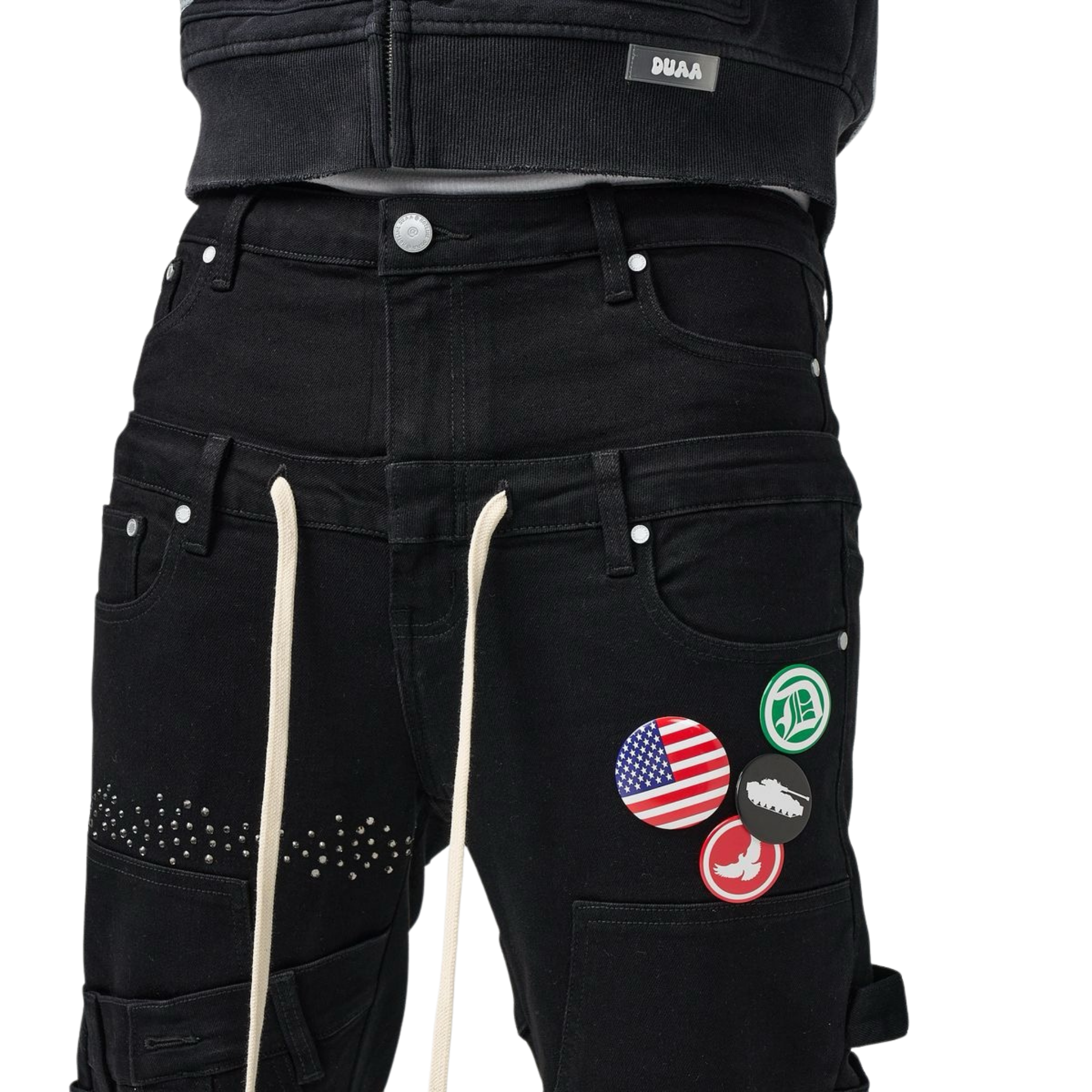 DUAA "Memory" Black Denim - DUAA