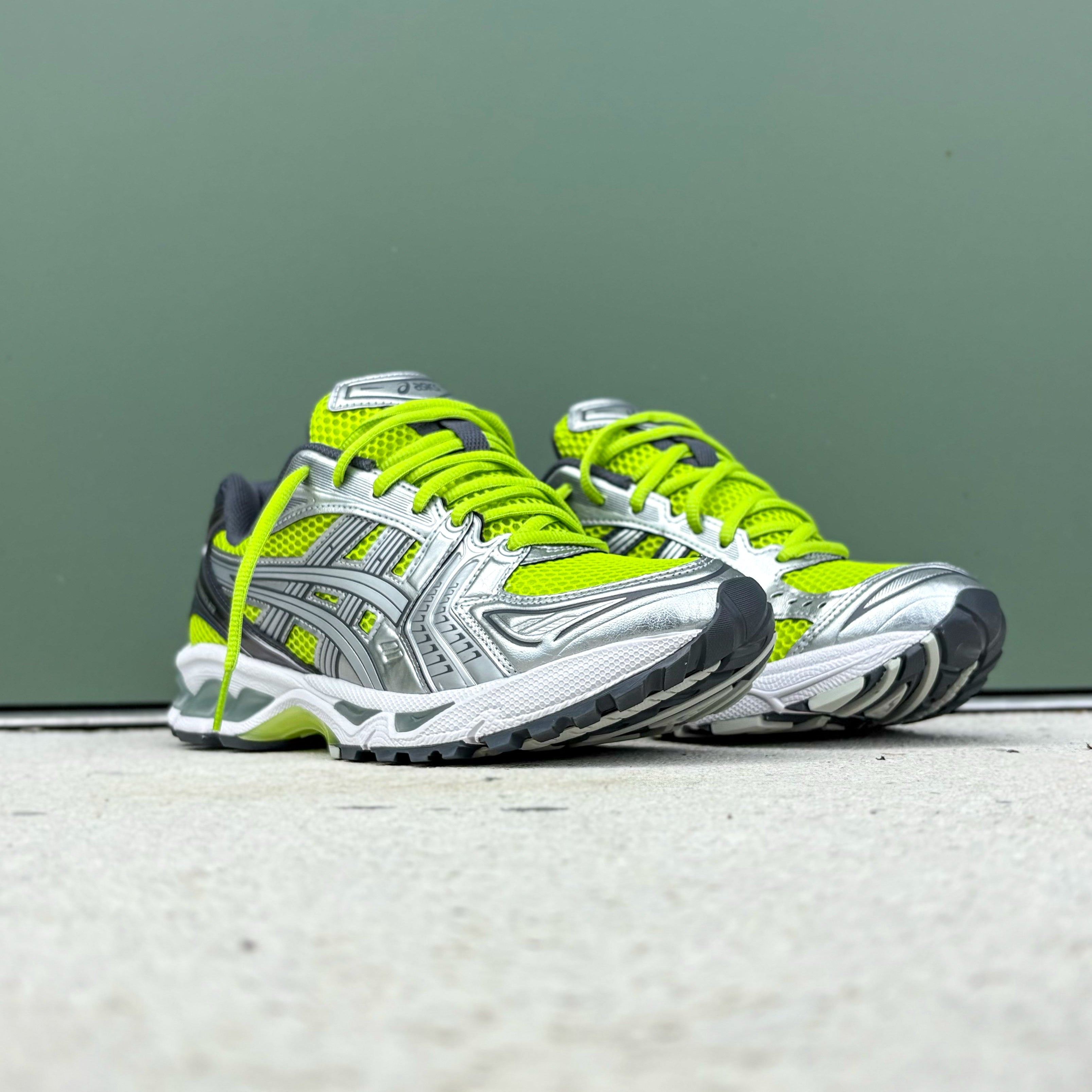 Mens Asics Gel-Kayano 14 (Lime Zest/Pure Silver)