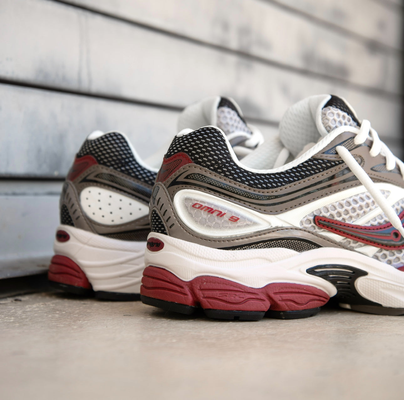 Mens Saucony ProGrid Omni 9 (Brown/Red) - Saucony
