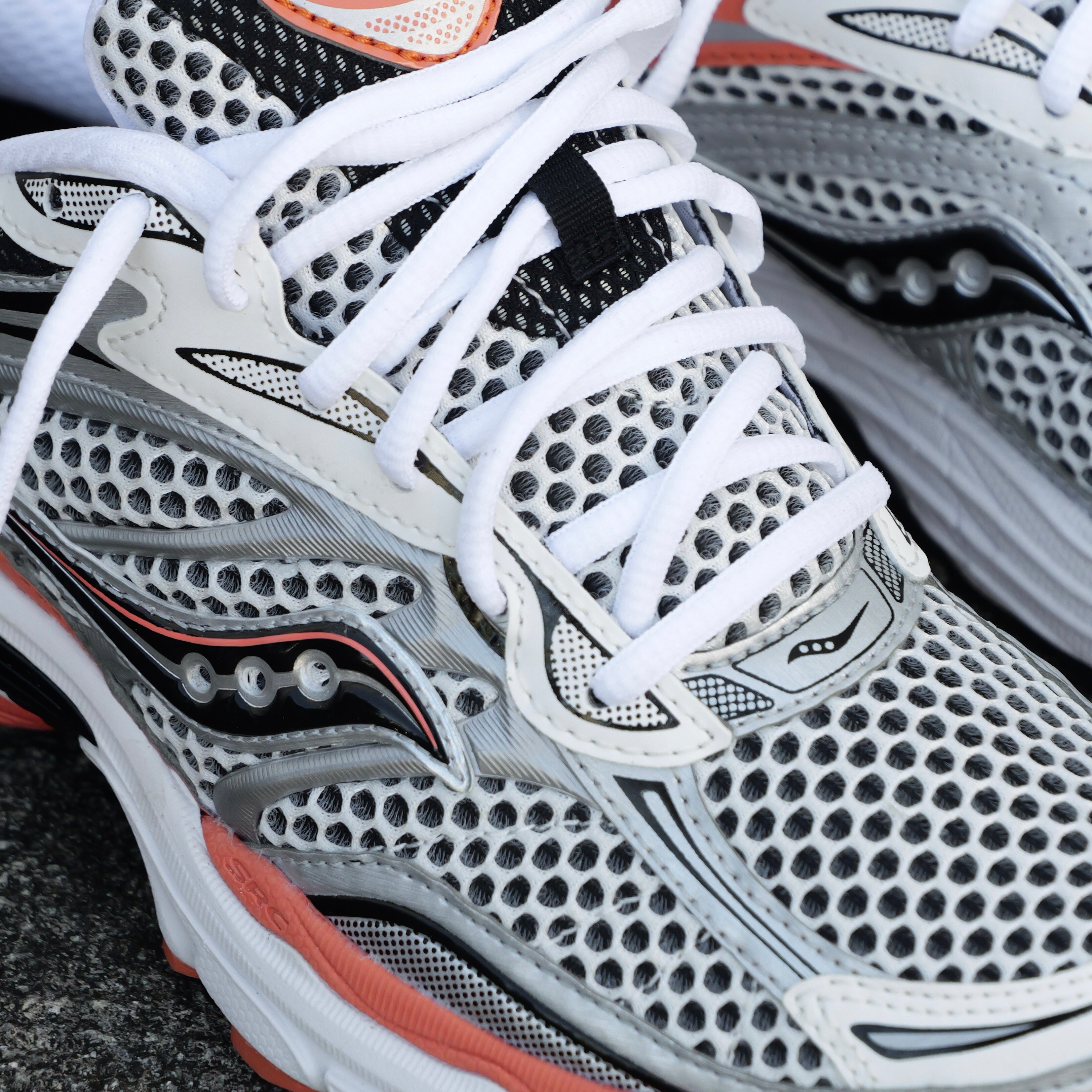 Mens Saucony ProGrid Omni 9 (Silver/Orange) - Saucony