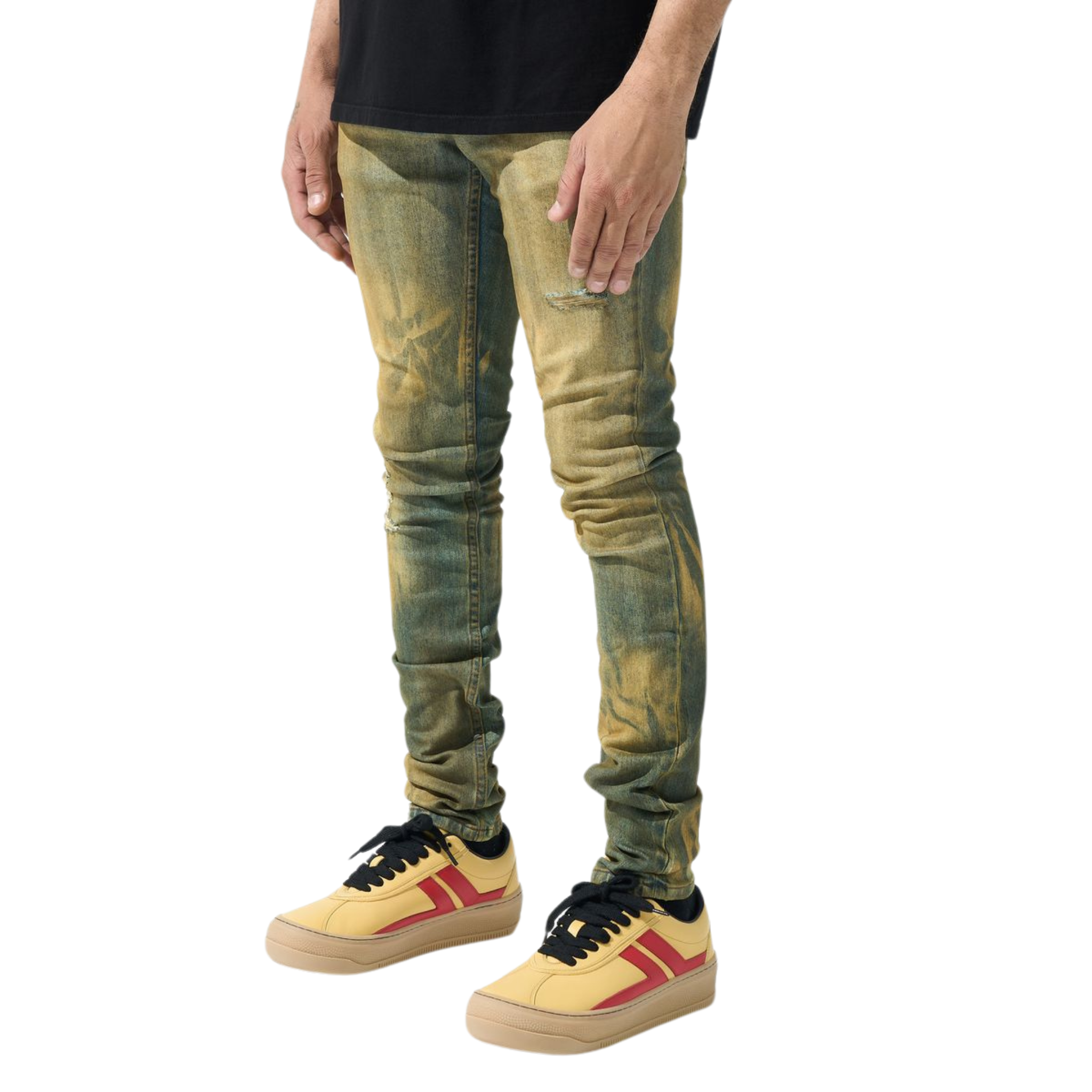 Serenede "Kalamata" Jeans (Olive/Brown)