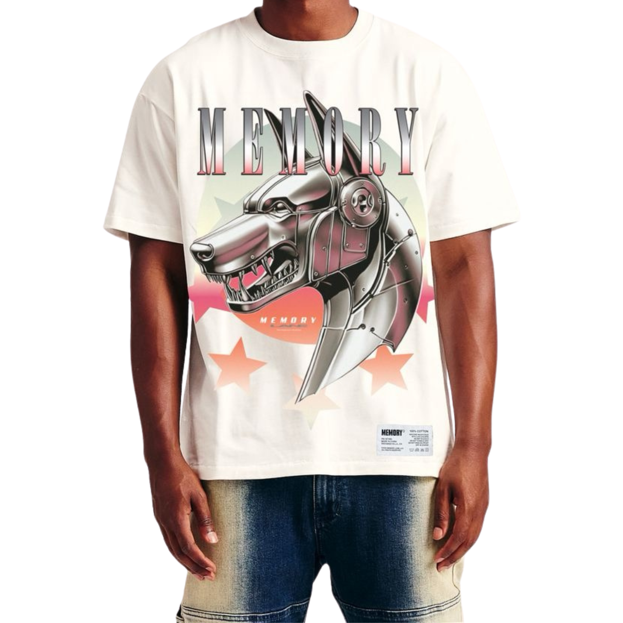 Memory Lane "ROVER STAR" TEE-OFF WHITE - Memory Lane