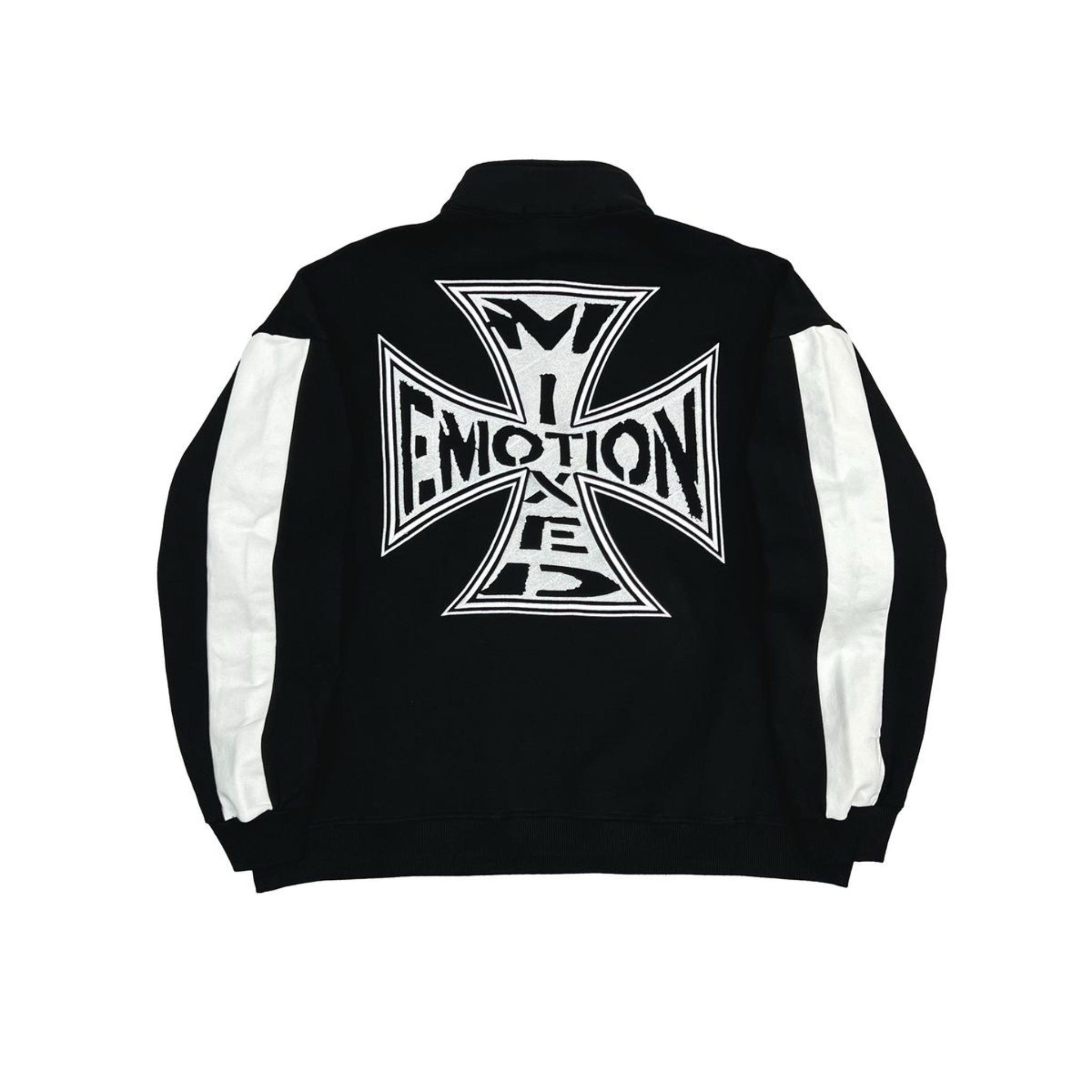 Mixed Emotion “Quarter” Zip Jacket (Black) - Mixed Emotion