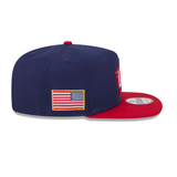 USA 2026 World Baseball Classic 9FIFTY A-Frame Snapback- Navy/Red - New Era