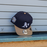 New Era Oakland Athletics 50th Anniversary 9FIFTY A-Frame Snapback-(Navy/Khaki) - New Era