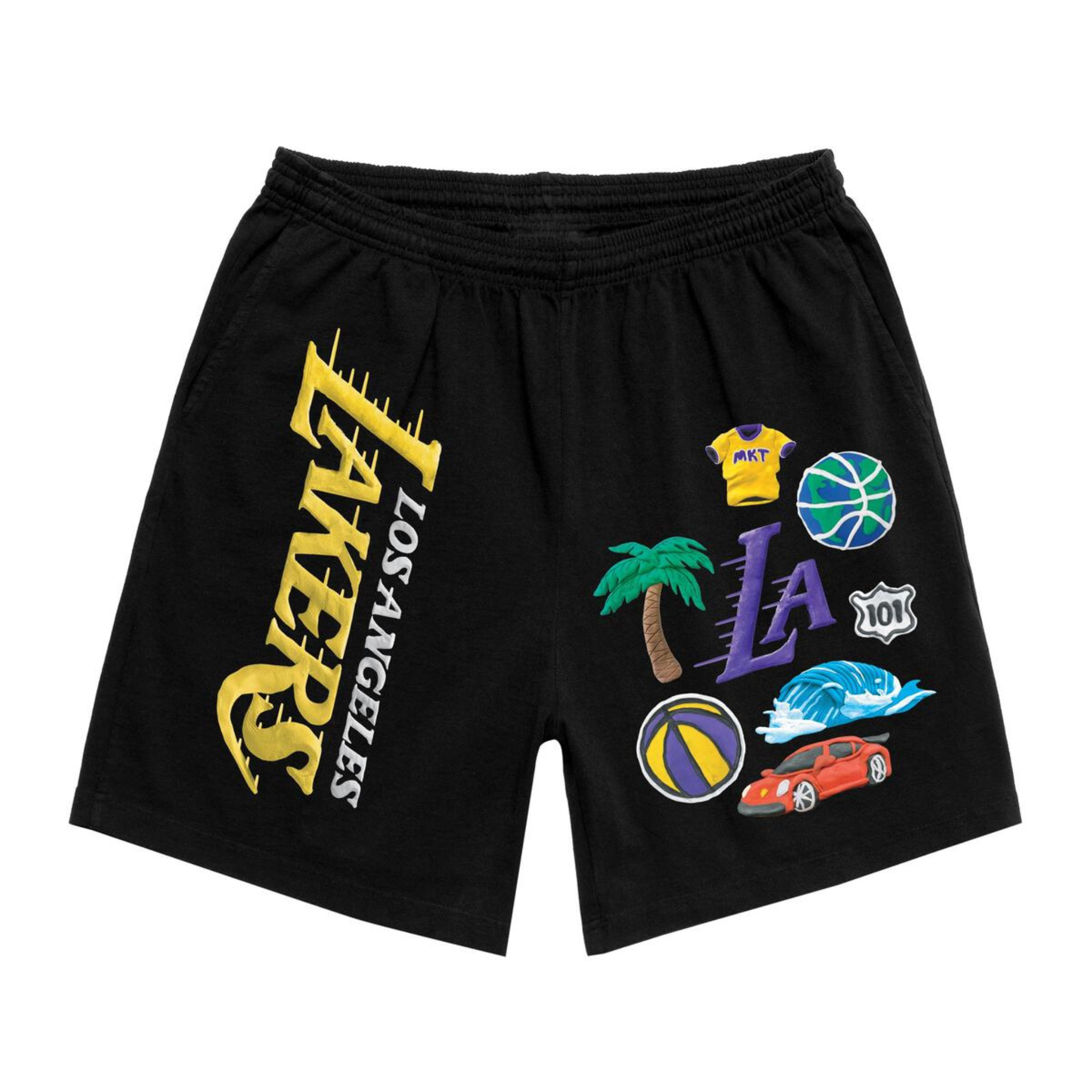 Market Los Angeles Lakers Sweatshorts (Black) - Market