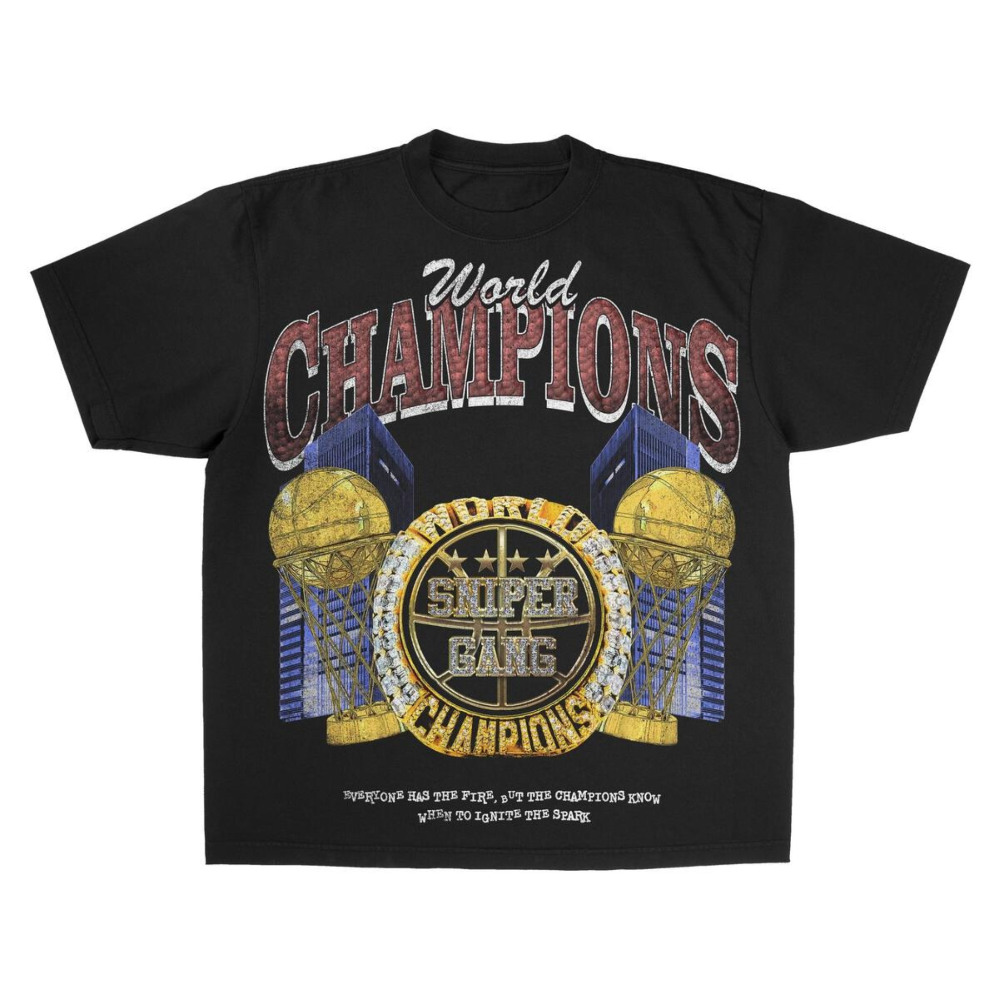 Sniper Gang World Champs Tee (Premium Oversize) - Sniper Gang Apparel