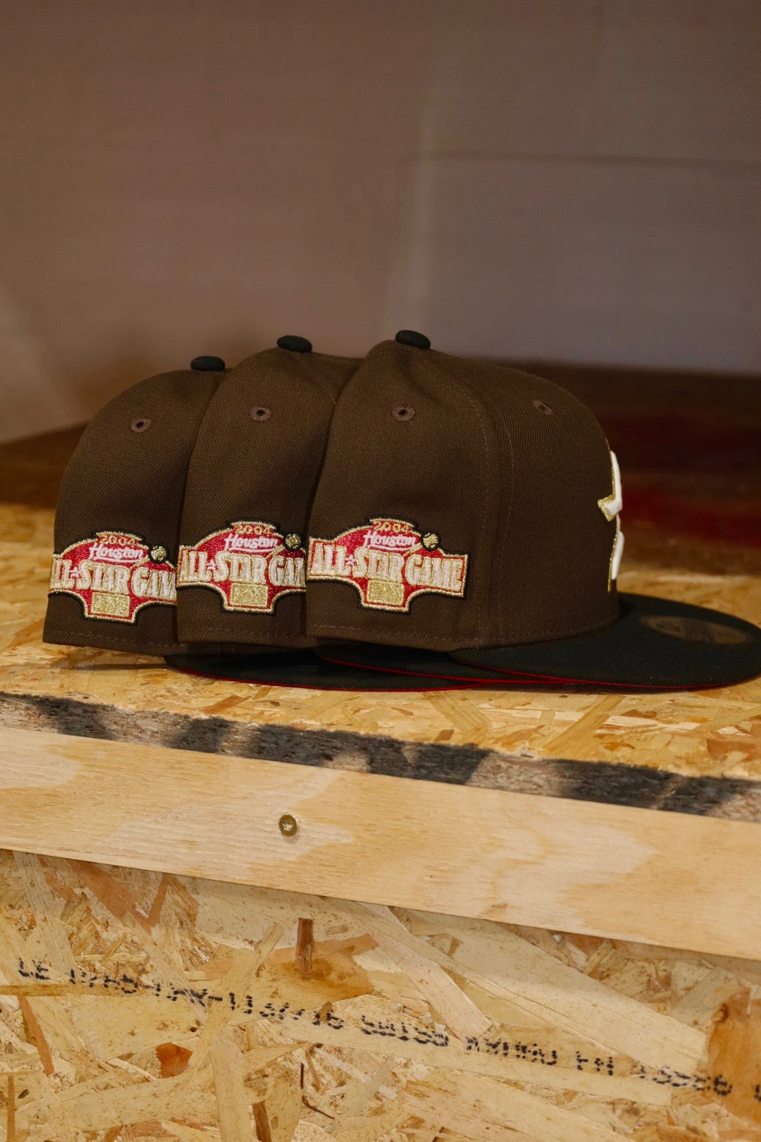 New Era Houston Astros 2004 All-Star Game Red UV 59Fifty Fitted (Walnut/Black) - New Era